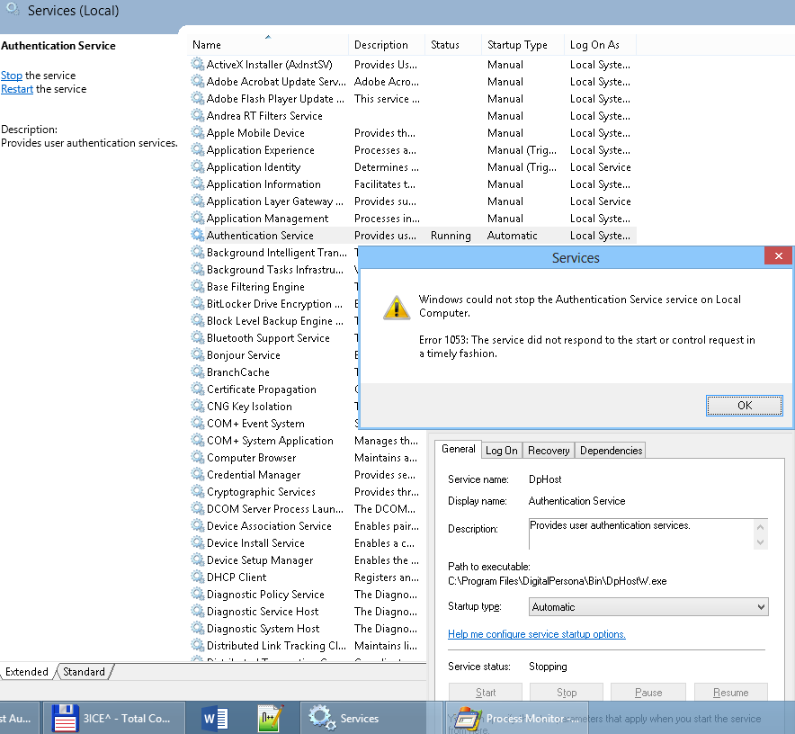 Could Not Start Windows Sharepoint Services Administration Service Error 1053