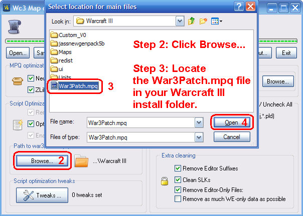 Locate War3Patch.mpq
